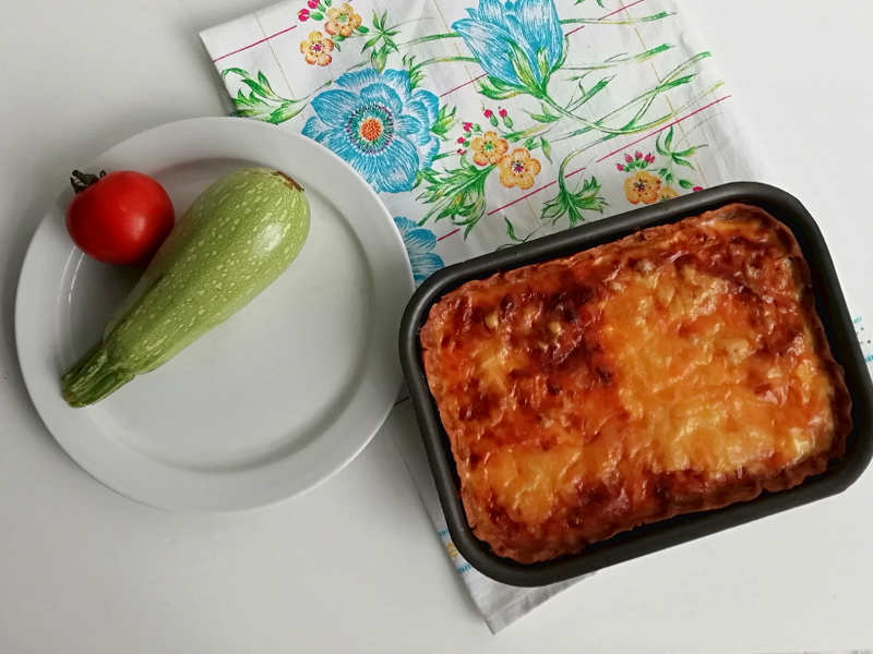 Torta salata di zucchine leggera