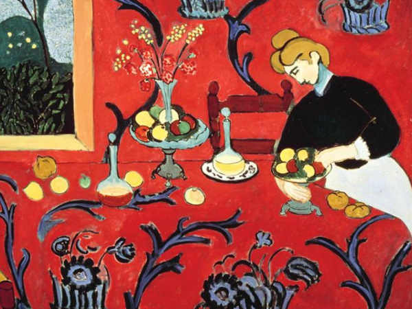 Armonia in rosso (o La stanza rossa) che Henri Matisse, Particolare