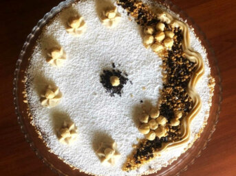 Crostata con ricotta e crema alla nocciola tipo deliziosa