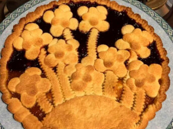 Crostata senza glutine alla marmellata di arance e ciliege
