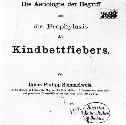 Copertina del libro di Semmelweis
