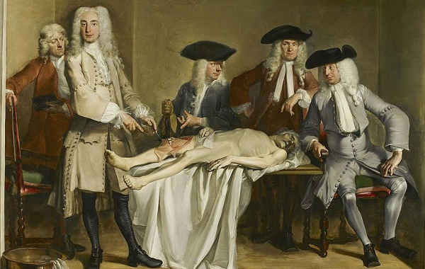 Cornelis Troost, La lezione di anatomia del dottor Willem Röell, 1728