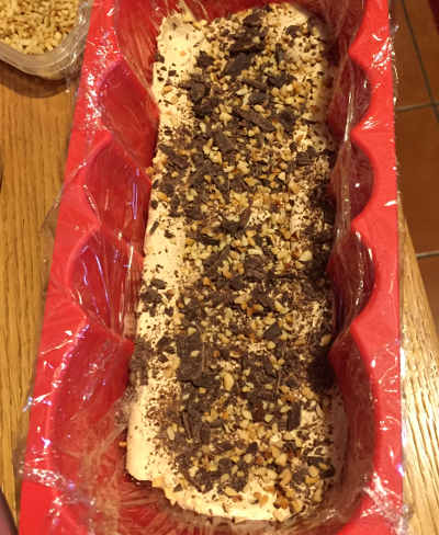 Semifreddo al caffè e cioccolato fondente con granella di ...