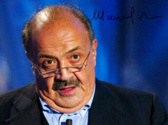 La grafia di Maurizio Costanzo, una vita e una firma eclettiche