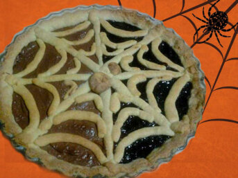 Crostata ragnatela senza glutine per Halloween
