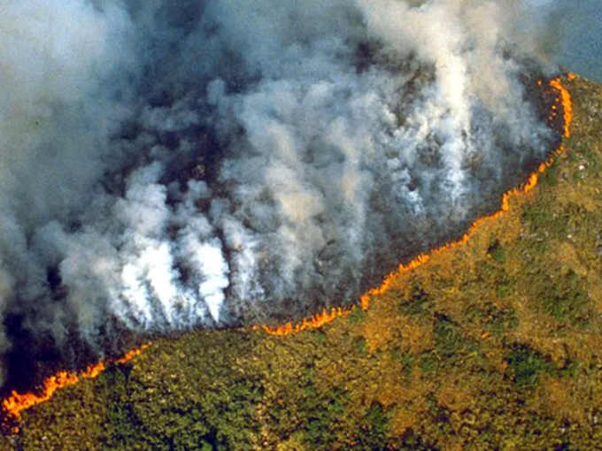 Incendio per deforestare l’Amazzonia