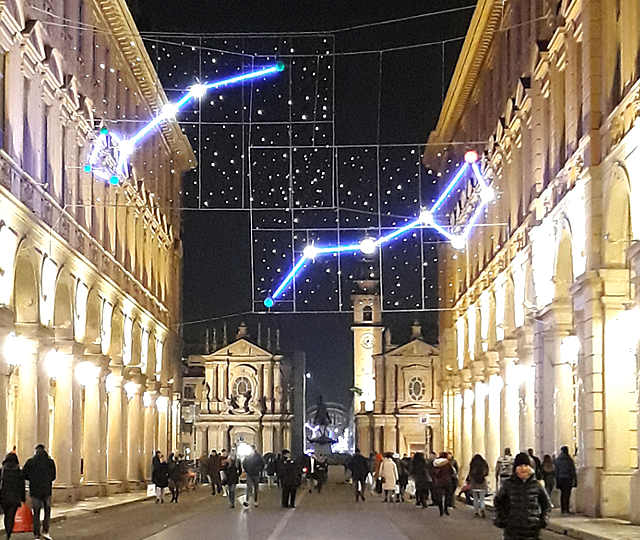 2019-2020 Luci d’artista a Torino: via Roma