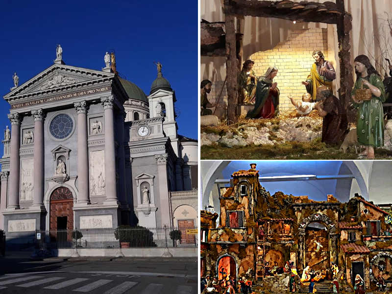 La bellissima mostra di presepi nello splendido Santuario di Maria Ausiliatrice a Torino