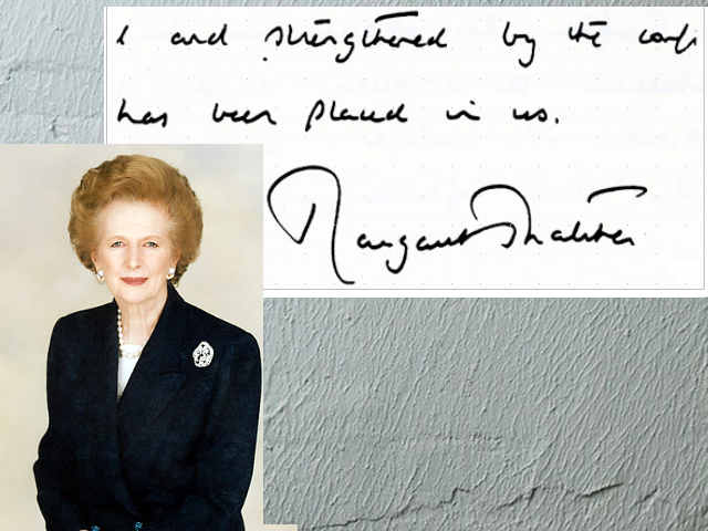 La sindrome di Hubris nella scrittura: Margareth Thatcher