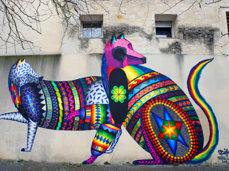 Spaik, Israel Guerra Romero il folklore del Messico nei murales