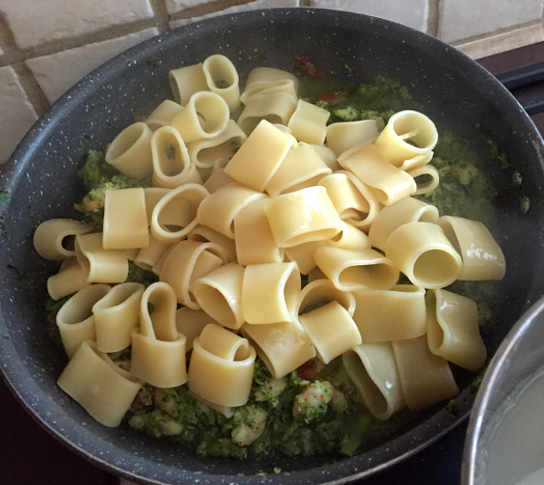 Cottura Paccheri con Broccoli e Gamberetti Senza Glutine