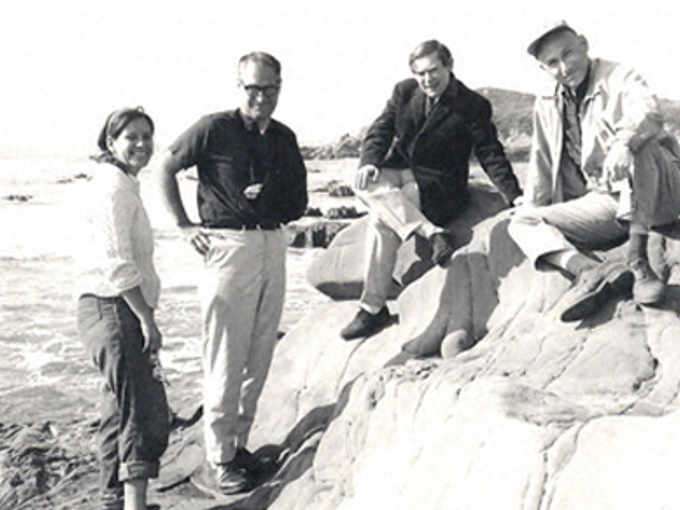 Esther Lederberg con il marito Joshua, G Stent e S Brenner 1965