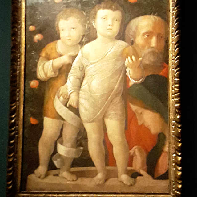 La Sacra Famiglia con San Giovannino nella Mostra con opere di Andrea Mantegna