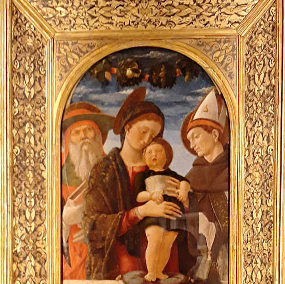 Madonna col Bambino e San Gerolamo e Ludovico di Tolosa di Mantegna
