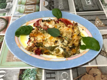 Peperoni cotti in forno gratinati