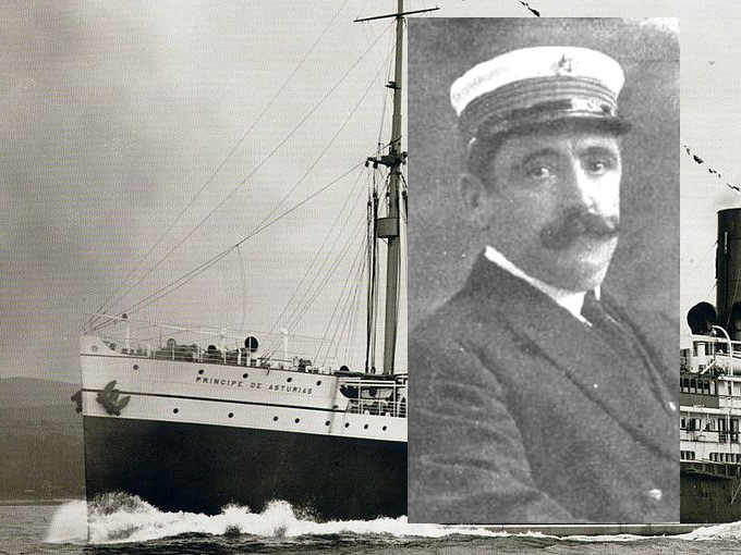 Il capitano José Lotina Abrisqueta del Principe de Asturias