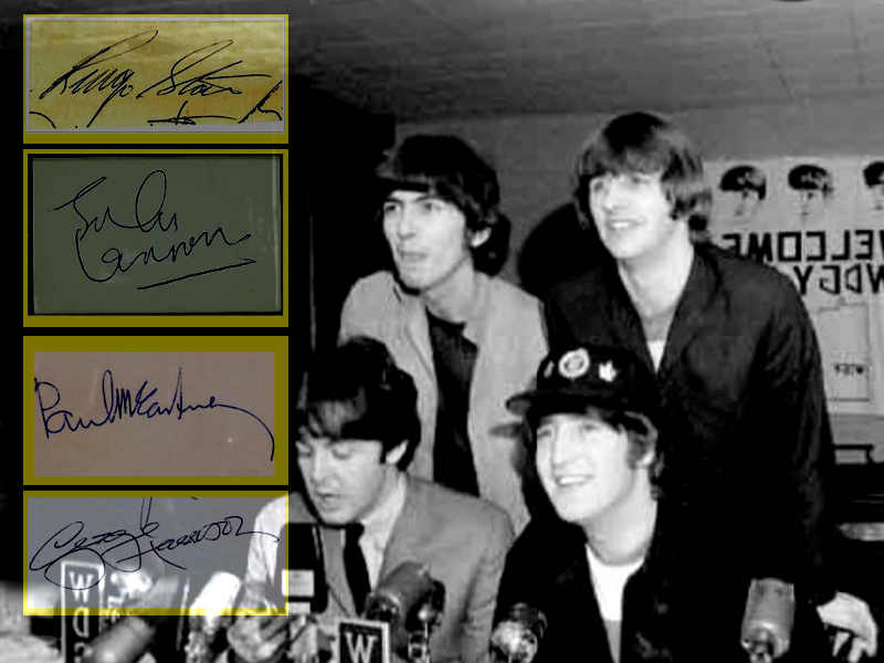 Le firme dei Beatles, analisi grafologica di un mito