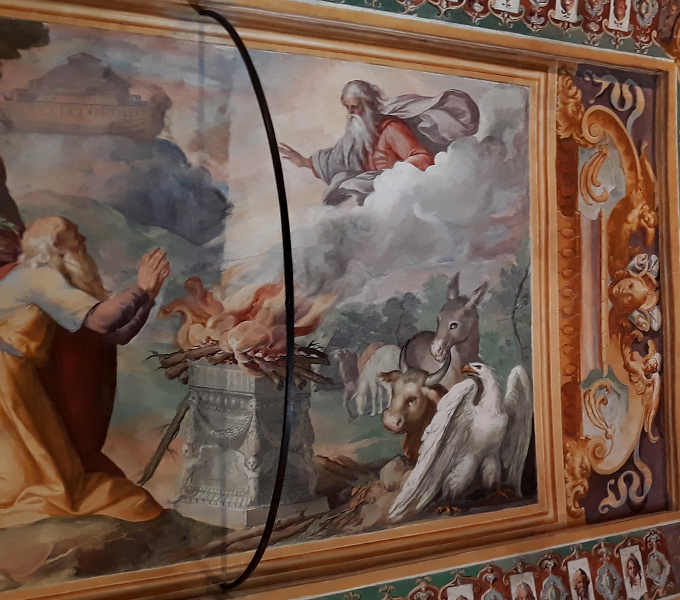 Interno Villa d’Este a Tivoli Quadri e affreschi 4