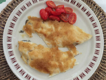 Filetti di orata gratinati