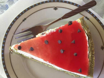 Crostata gelo d’anguria senza glutine ricetta con Nutella