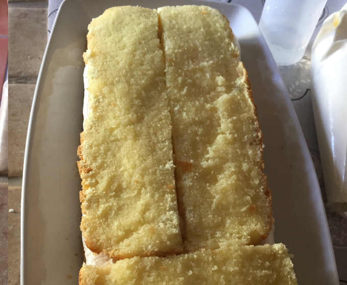  pan di Spagna inzuppato per torta  diplomatica ricetta con Maraschino
