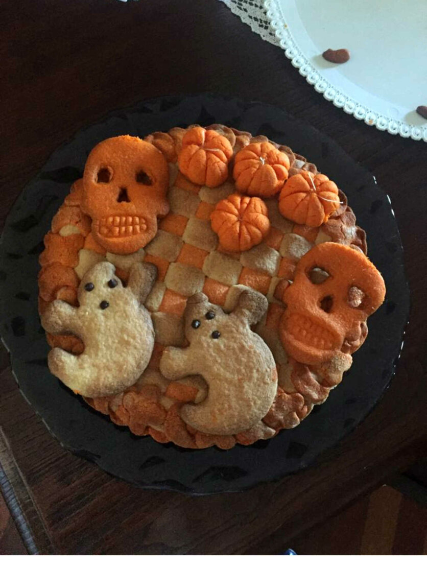 Crostata intreccio Halloween senza Glutine con Nutella