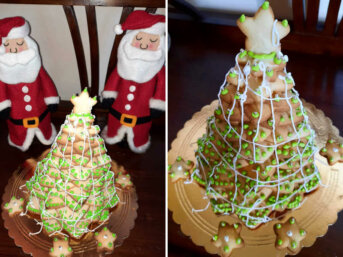 Albero di Natale in pasta frolla senza glutine