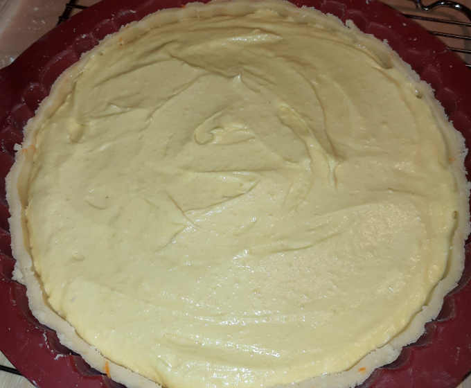 Base crostata con crema frangipane 