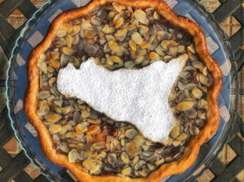 Crostata Sicilia con Marsala confettura di fichi e mandorle