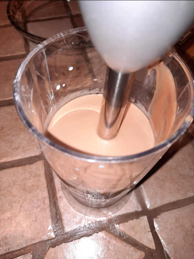 Preparazione namelaka di cioccolato al latte 