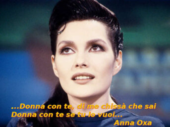 Donna con te di Anna Oxa