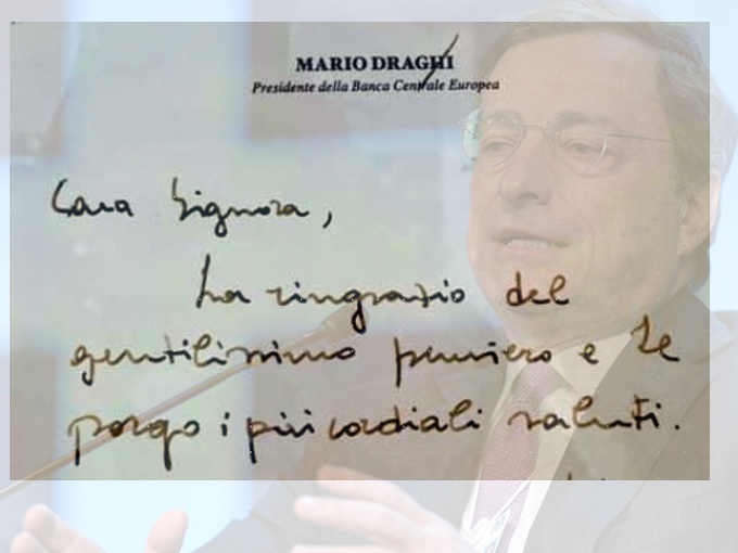 2 La grafia di Mario Draghi