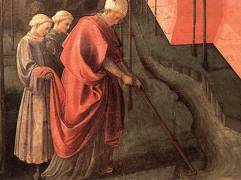 San Frediano di Lucca il Santo col rastrello