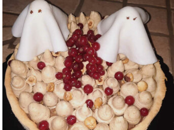Crostata con frolla al mascarpone per Halloween ricetta senza glutine