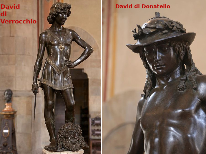 Il David del Verrocchio e di Donatello