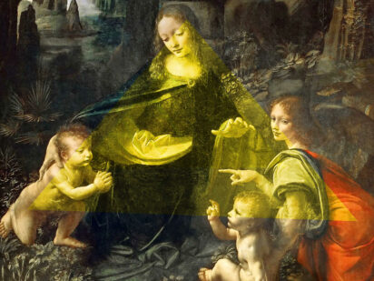 Leonardo da Vinci composizione piramidale rispetto per la Divinità e giochi di parole pittoriche c