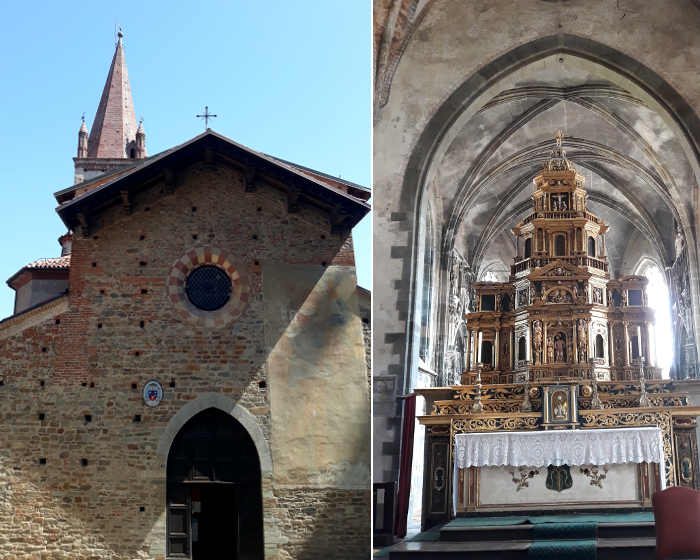 Chiesa di San Giovanni con interno di Saluzzo 